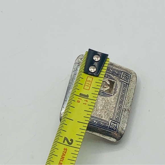 Vintage Giant Grip Silverfront Belt Buckle – Monogram “G” – Silver-Plated - Picture 7 of 9